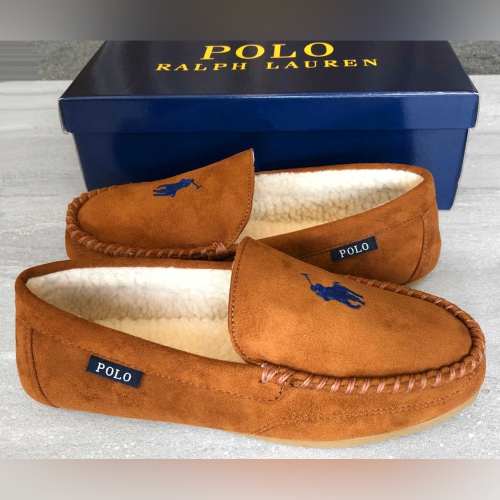 Ralph Lauren Women’s Pony Moccasin Slippers - Picture 2 of 4